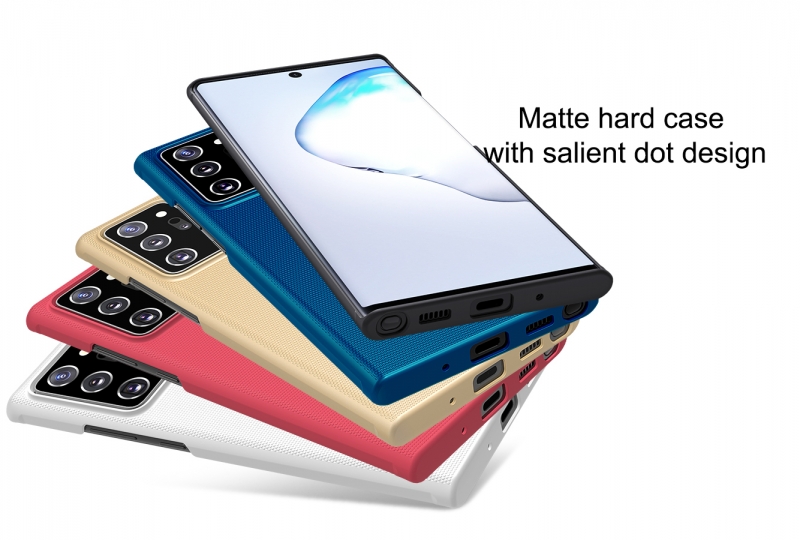 Ốp Lưng Samsung Galaxy Note 20 Ultra Hiệu Nillkin Nhựa Sần Cứng có bề mặt được sử dụng vật liệu PC không ảnh hưởng môi trường, có tính năng chống mài mòn, chống trượt, chống bụi, chống vân tay và dễ dàng vệ sinh